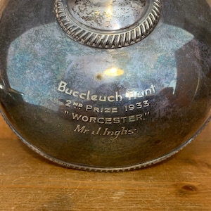 1933 Buccleuch Hunt Scotland presentation butter dish trophy
