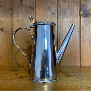 Vintage Harrods London coffee pot, teapot, tea, silver plate