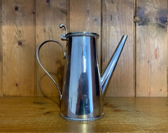 Vintage Harrods London coffee pot, teapot, tea, silver plate