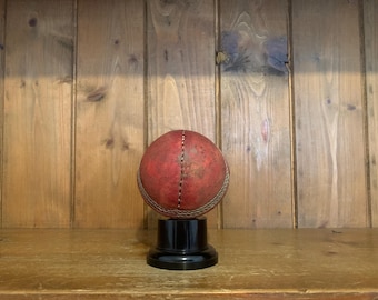 vintage NOT ENGRAVED English cricket ball trophy, cricket ball, cricket trophy, cricket, vintage trophy