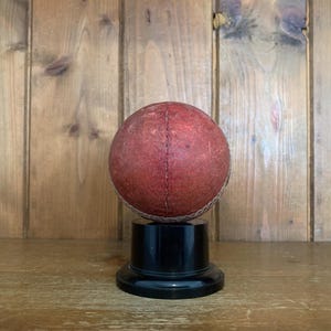 vintage NOT ENGRAVED English cricket ball trophy, cricket ball, cricket trophy, cricket, vintage trophy
