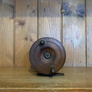Vintage Wooden Fishing Reel, Fishing Reel, Fishing