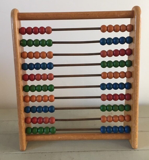 vintage wooden abacus