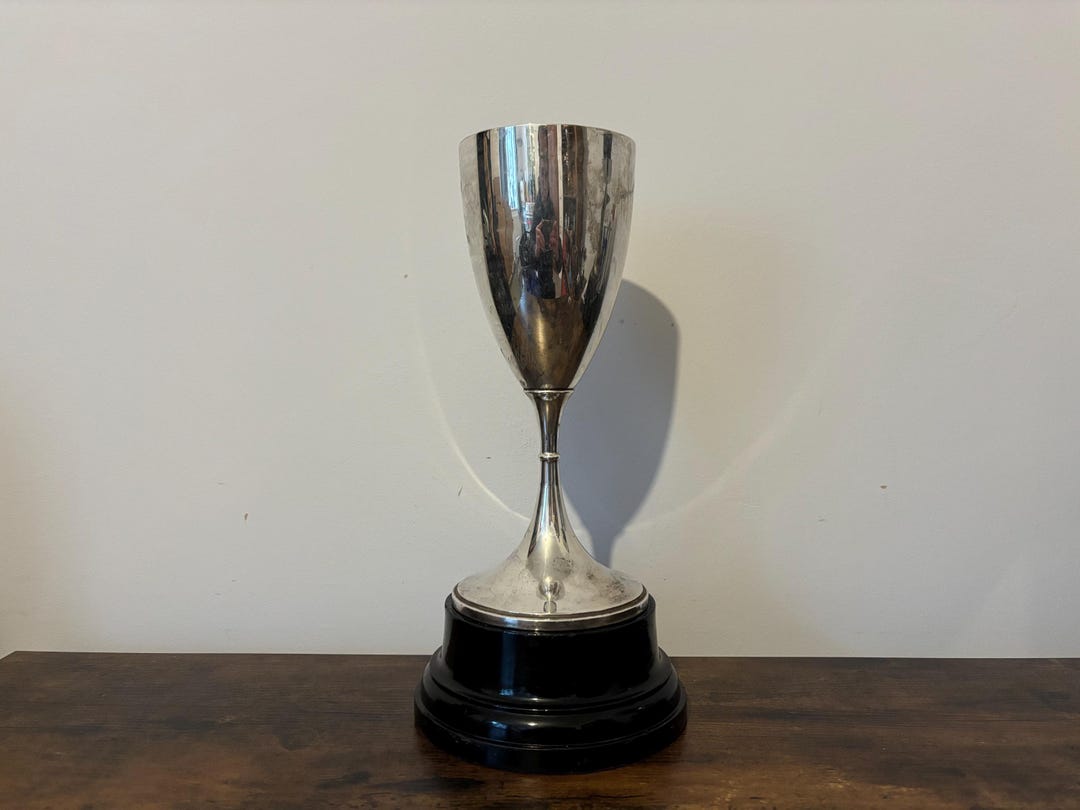 Not Engraved Very Large Vintage Silver Plate Trophy, Trophies, Trophy ...
