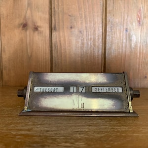 Vintage Brass Perpetual Calendar , perpetual calendar, calendar, vintage