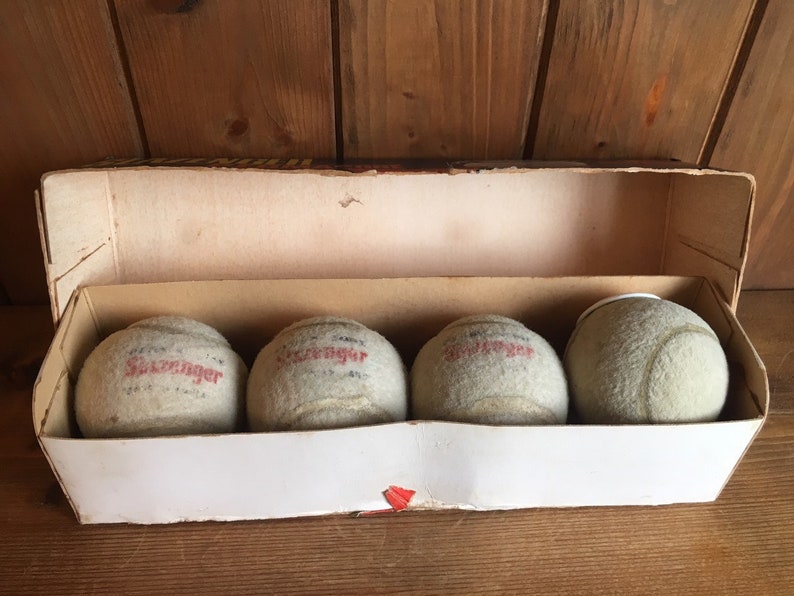 Vintage Boxed Set of 4 Slazenger Tennis Balls Tennis Balls Etsy