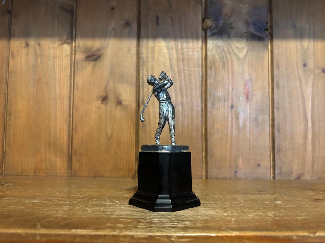 Vintage Golf Not Engraved Silver Plate Trophy, Trophy, Trophies, Loving ...