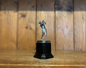 Vintage Golf nie grawerowane srebrne trofeum, trofeum, trofea, puchar miłosny, golf, trofeum golfowe