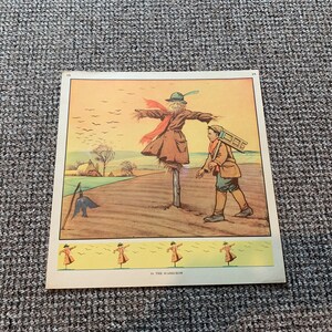 Lámina vintage de «El Espantapájaros», lámina, póster infantil