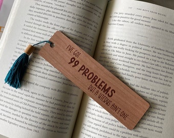 I've got 99 problems but a uterus ain't one - funny hysterectomy bookmark gift