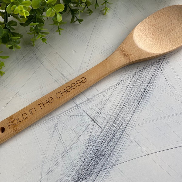 Fold in the Cheese - Bamboo Kitchen Utensil