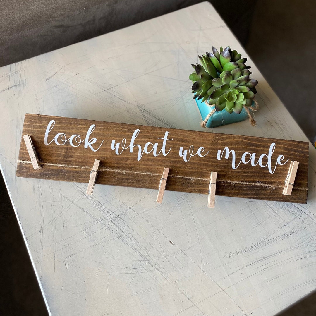 Look What I Made Look What We Made Artwork Board Customizable - Etsy
