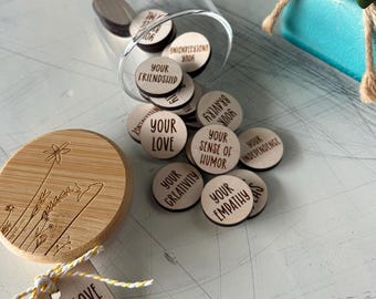 お好みのカラーで選べる「What I Love About You」トークンジャーギフト