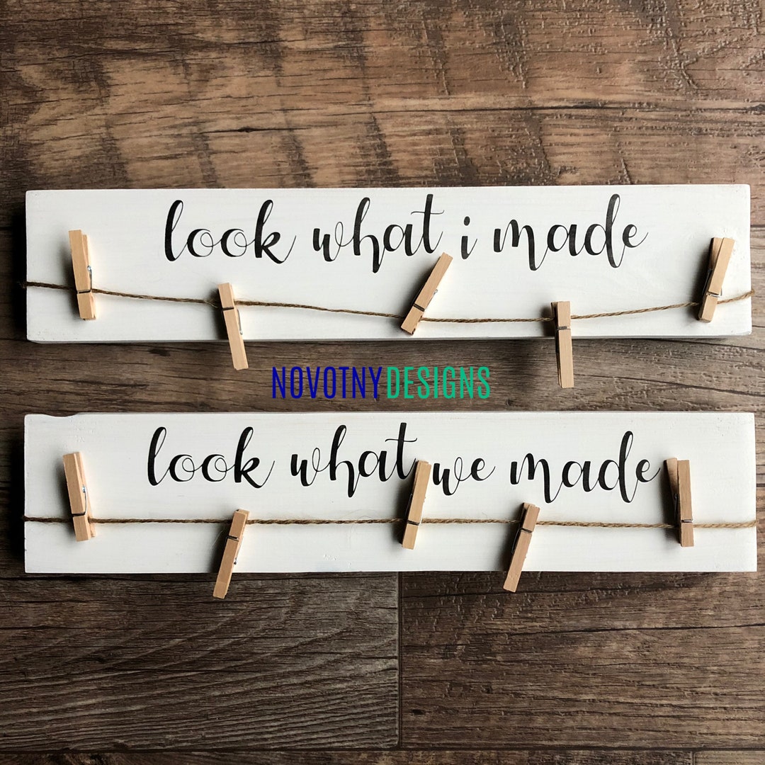 Look What I Made Look What We Made Artwork Board - Etsy