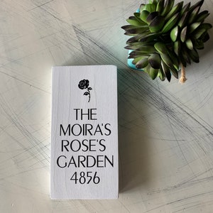 The Moira’s Rose’s Garden 4856 - Schitt’s Creek - mini wood sign
