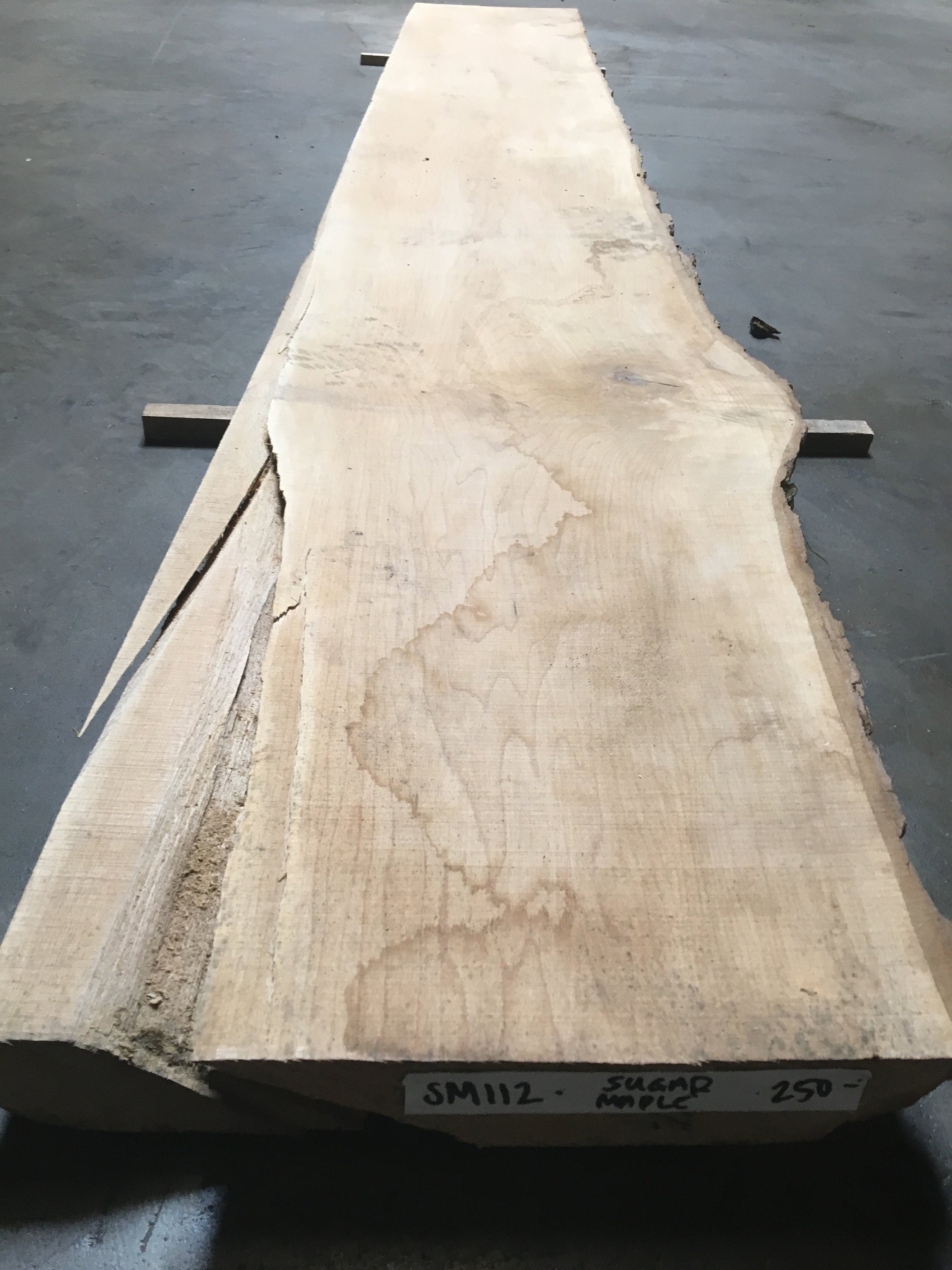 Sugar Maple Hardwood Slab Hard Wood Slabs Live Edge Reclaimed Etsy