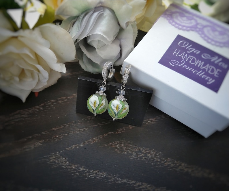 Personalized Gifts for Women Gold Vintage Japanese Tensha Bead Earrings bridesmaid gift unique gifts for her Mother/'s gift graduation gift