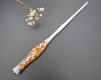 Straight calligraphy pen holder, cute pen holder, custom pen holder wood, calligraphy pen, calligraphy nib holder, Ukrainian style