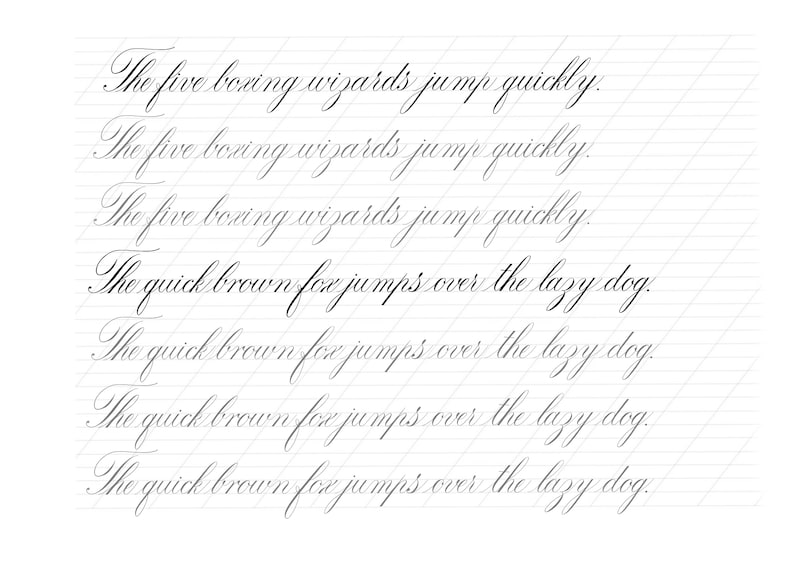 Copperplate Calligraphy Worksheets Calligraphy Practice Sheets