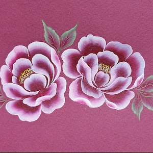Tutorial de peônia de um traço, tutorial em vídeo, pintura realista, download instantâneo de flores, pintura botânica, ideia de presente, pintura de um traço