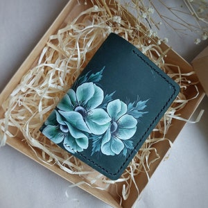 Funda de cuero para pasaporte o identificación para mujer, idea de regalo de cuero, regalo de cuero para viajes, regalo de aniversario de cuero, regalo de cumpleaños número 21 para ella