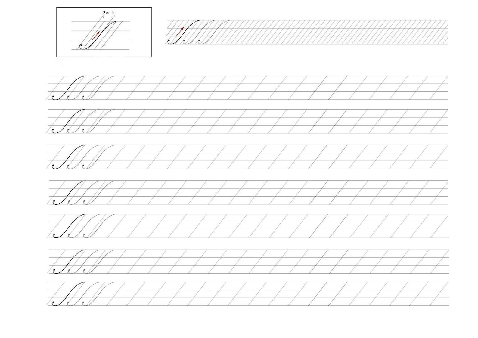 Copperplate Calligraphy Practice Sheets: A-Z Workbook - Etsy