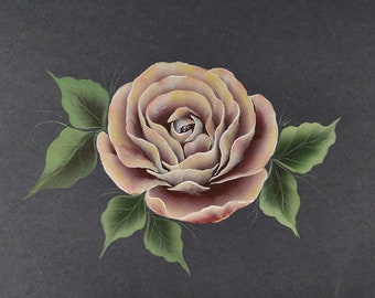 One Stroke Rose Painting Video Tutorial: Realistic Botanical Art (Instant Download)
