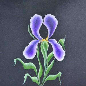 One Stroke Iris Painting Video Tutorial: Realistic Botanical Art (Instant Download)