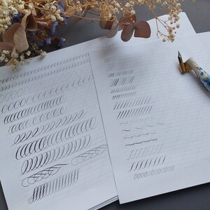 Copperplate Calligraphy Worksheets Calligraphy Practice Sheets ...