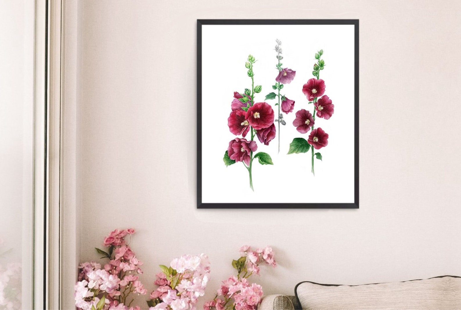 Dog-rose Watercolor Print: Floral Botanical Art Poster - Etsy