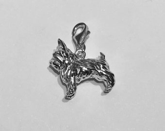 YORKSHIRE TERRIER Sterling Silver CHARM