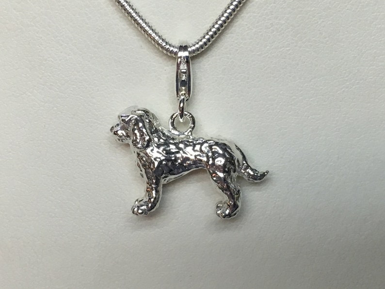 Sterling Silver Cockapoo Dog Charm Pendant - Etsy Ireland