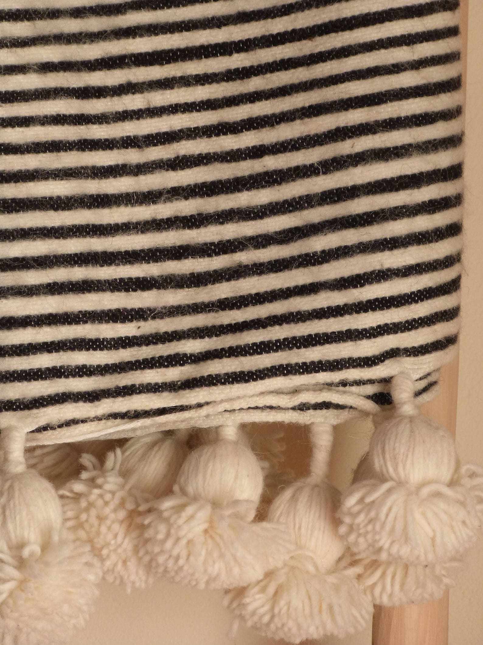 Moroccan Blanket Pom Pom Blanketsbed Spreadmoroccan Throw Etsy