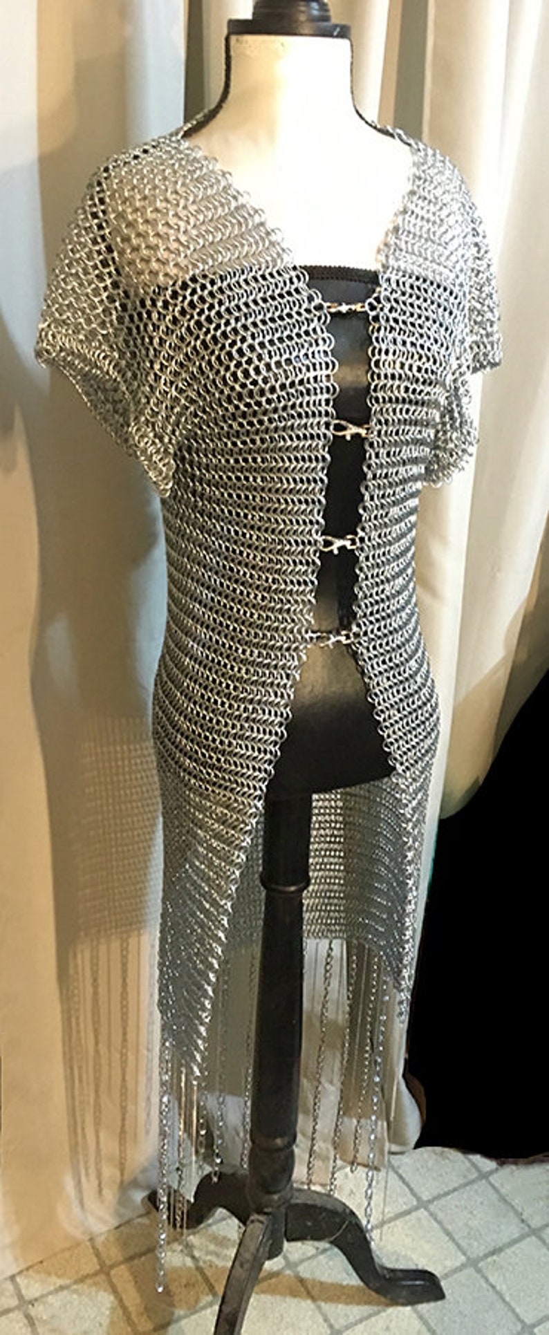 Chainmail Dress Chainmail Duster Chain Dress Chainmaille Etsy