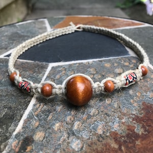 Hemp necklace, beaded hemp necklace, hemp jewelry, hippie jewelry, boho jewelry, hippie necklace, boho necklace