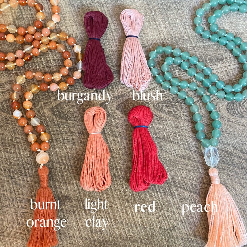 Meditation Necklace. CITRINE- DIY Mala Making Kit Yoga Necklace Yoga Necklace Make Your Own Mala