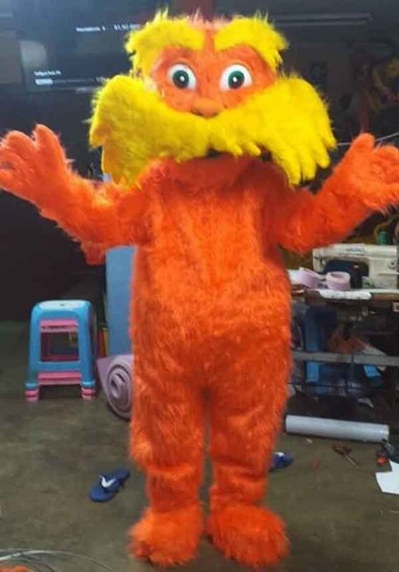 Lorax Mascot Costume Adult Lorax Costume For Sale Etsy