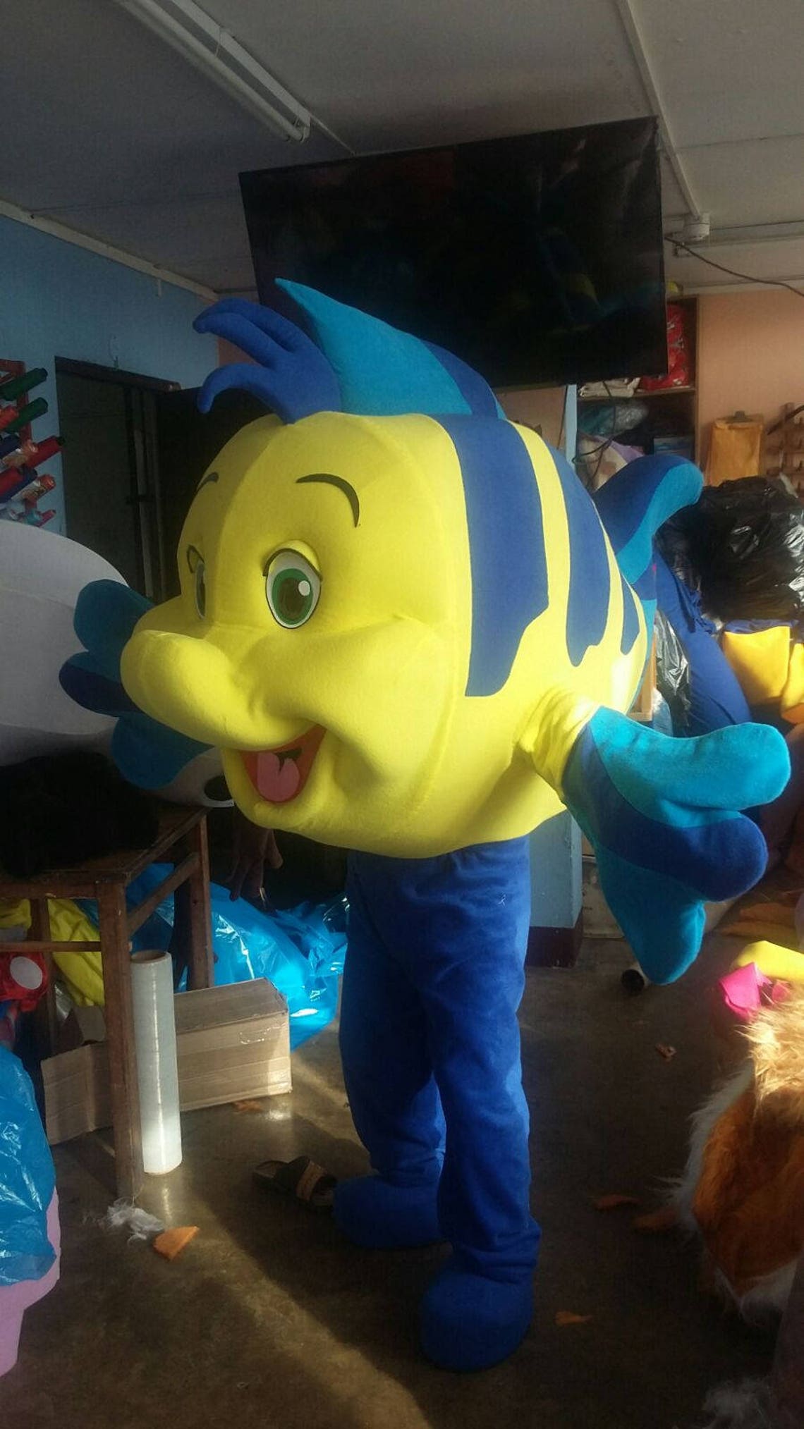 Flounder Fish Mascot Costume Adult Costume For Sale Etsy