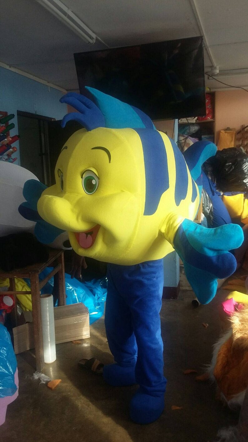 Flounder Fish Mascot Costume Adult Costume For Sale Etsy