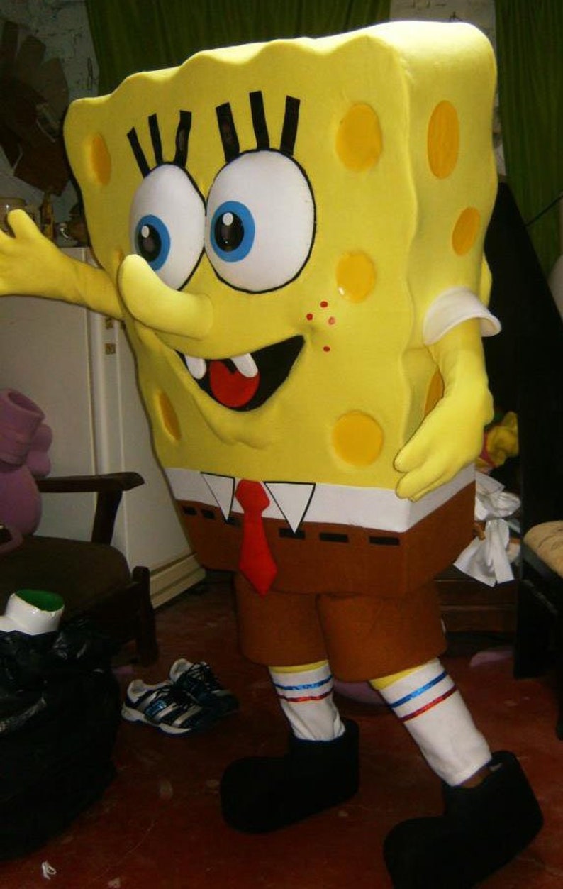 Spongebob Mascot Costume Adult Spongebob Costume For Sale | Etsy