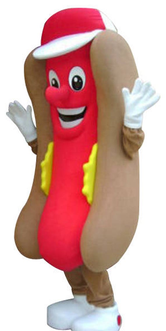 Hot Dog Mascot Costume Adult Food Costume For Sale Etsy