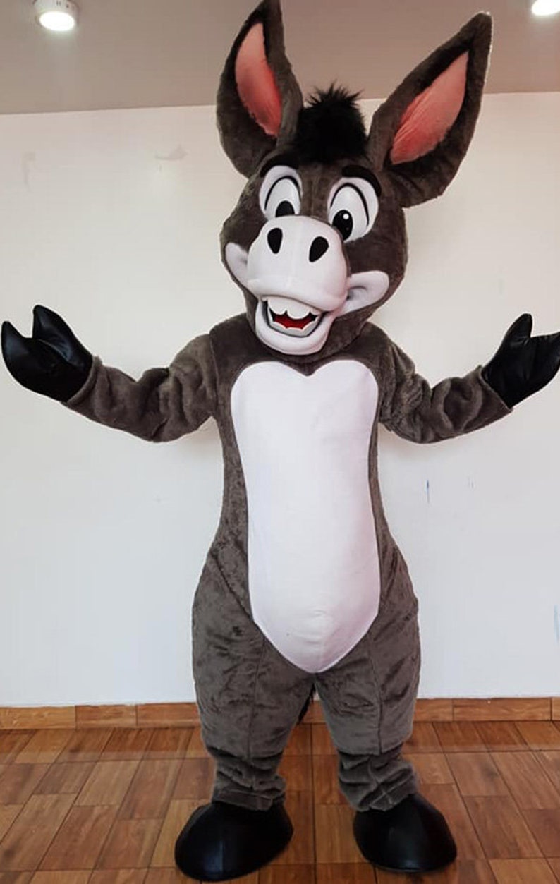 Donkey Mascot Costume Adult Donkey Costume For Sale | Etsy
