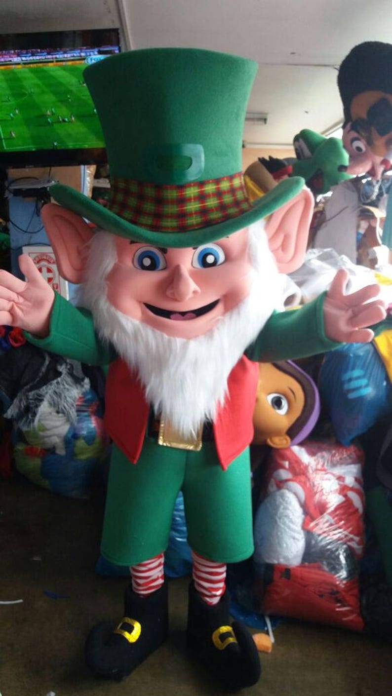 Adult Leprechaun Mascot Costume