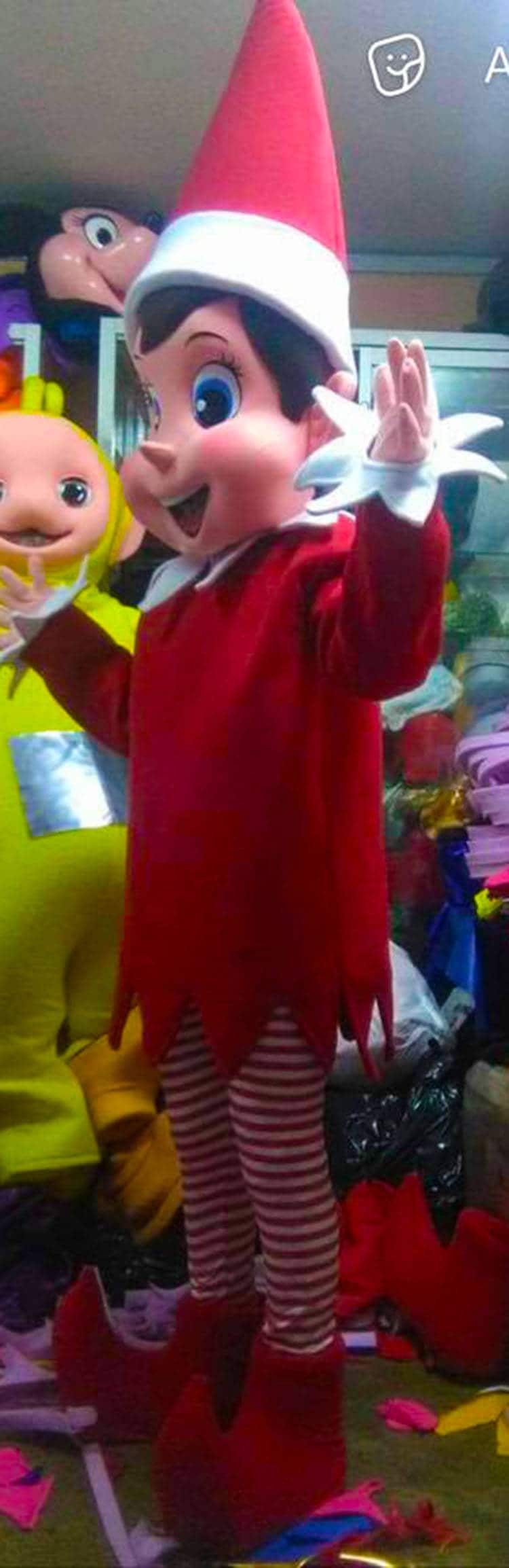 Christmas Elf Mascot Costume Adult Elf Costume For Sale Etsy