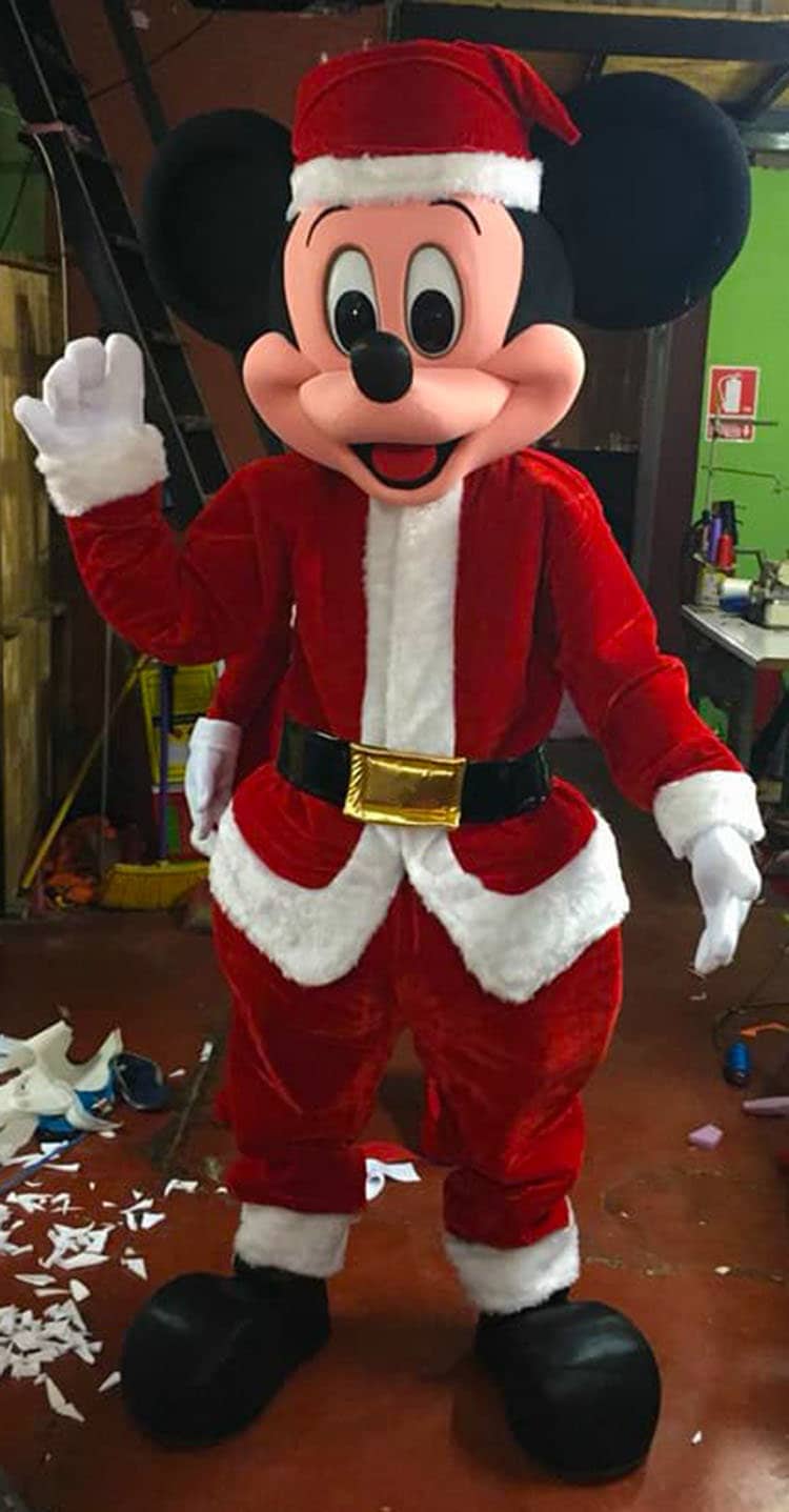 Christmas Mickey Mouse Mascot Costume Adult Christmas | Etsy