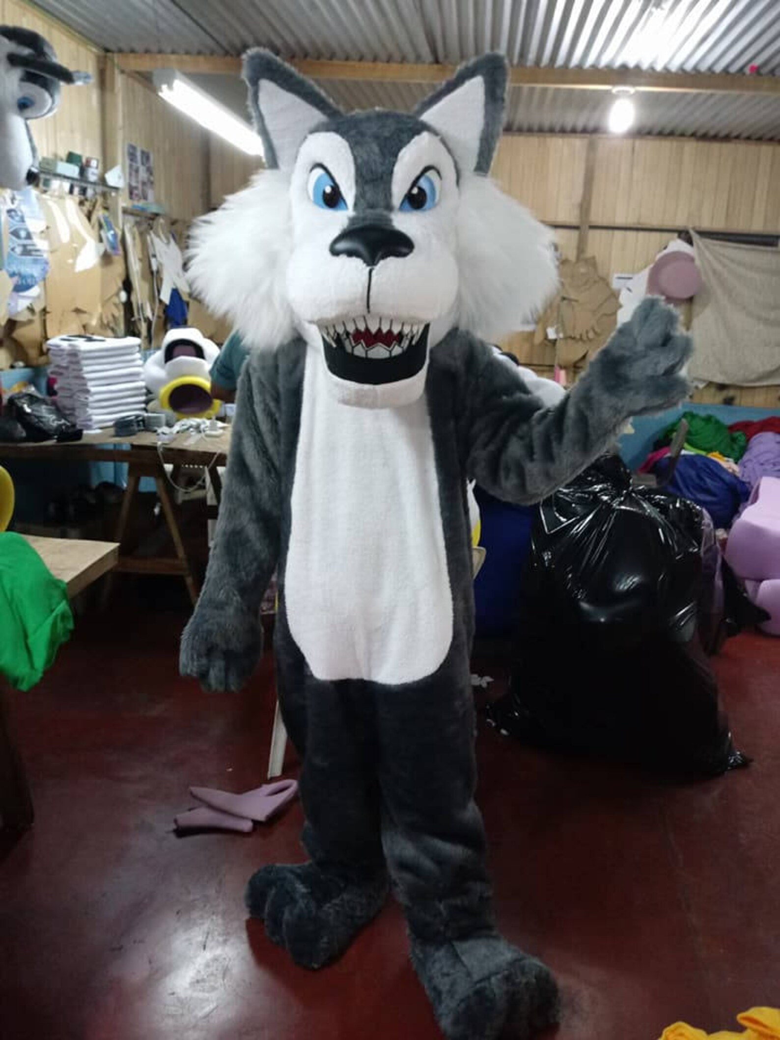 Wolf Mascot Costume Adult Animal Character Costume For Sale | Etsy