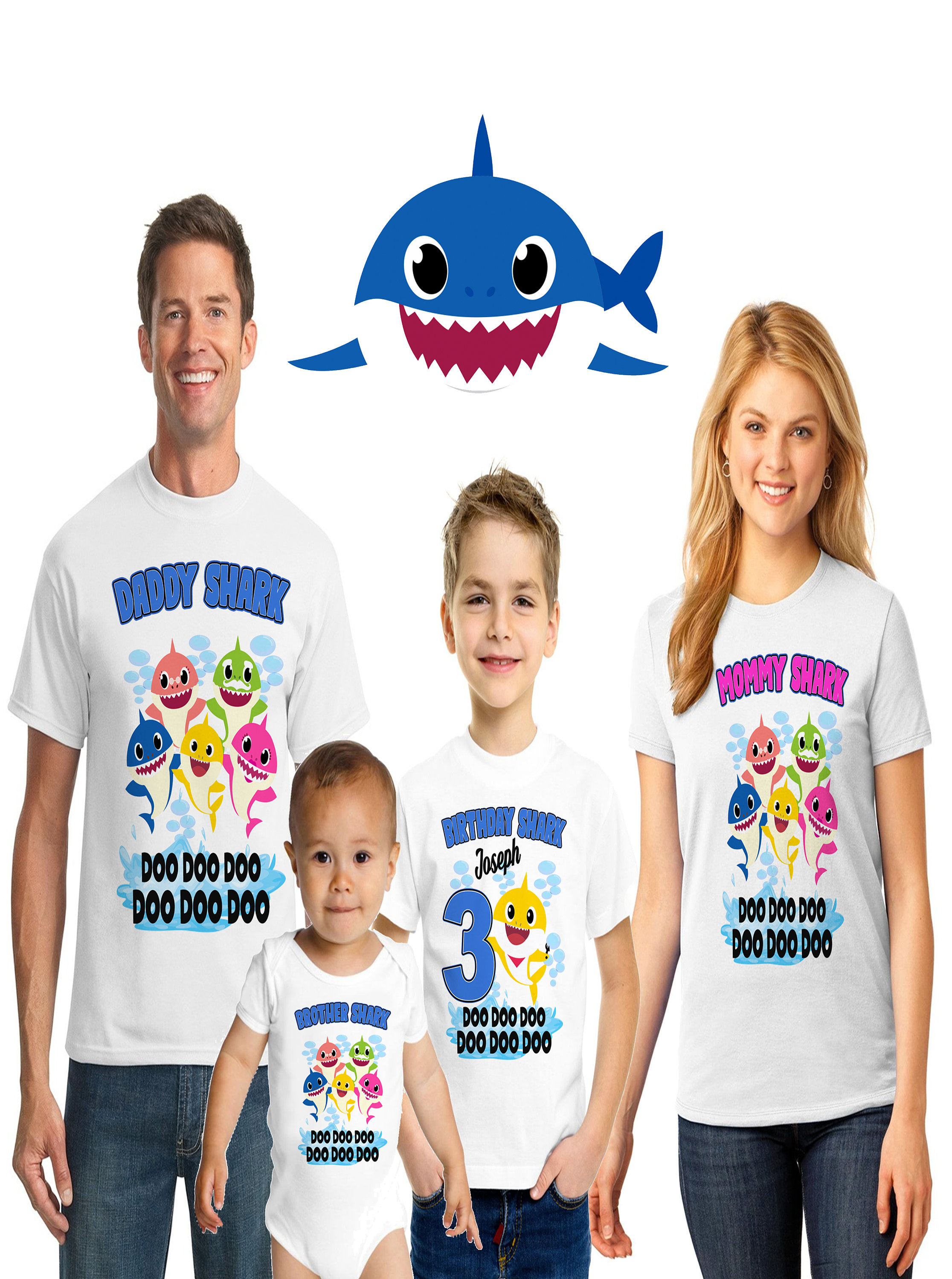 Baby Shark Birthday Shirt Designs