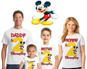 Mickey I'm Twodles Birthday Shirt,Mickey Mouse Custom Family Shirts, Personalized Mickey I'm Twodles Boy Birthday Shirts