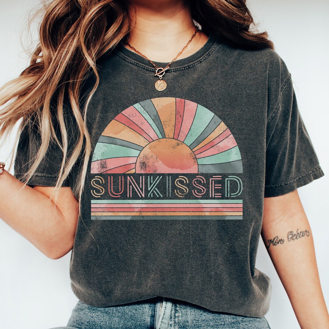 Comfort Colors® Sunkissed Shirt Good Vibes Shirt Beach - Etsy