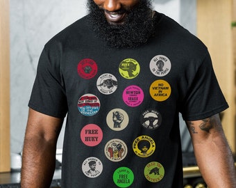 Black Panther Party Shirt - Black History Gift - African American Tee - Black Pride - Black Power Fist - Huey Newton - Angela Davis